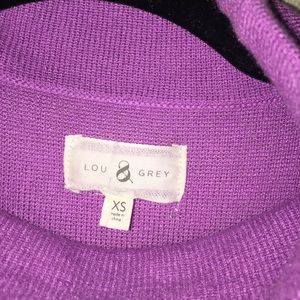 Lou & Grey Sweaters Lou Grey Lilac Lavender Mock Turtle Neck Sweate